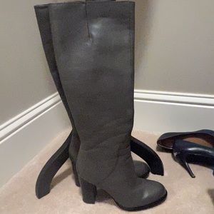 Grey soft leather Sam Edelman boots